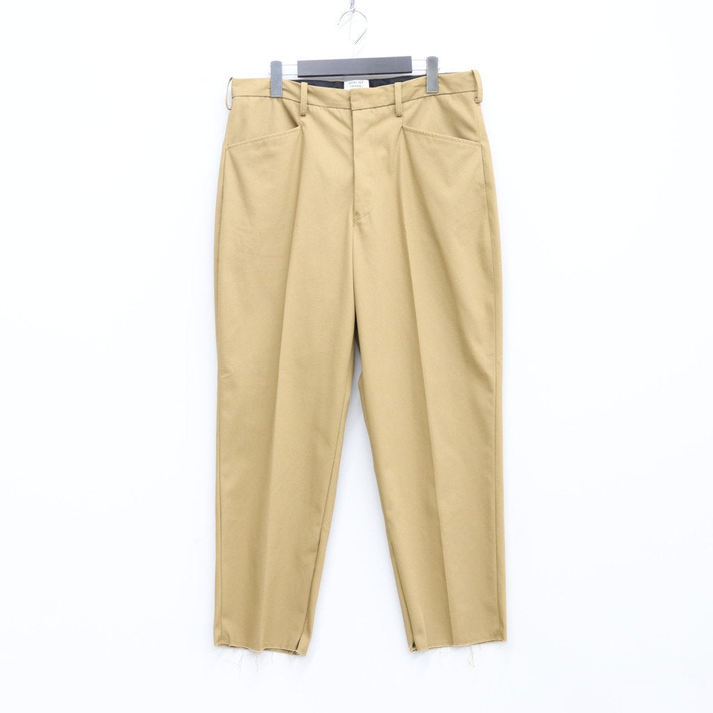 SLACKS #BROWN [21SS-FS-TEPPEI-02]