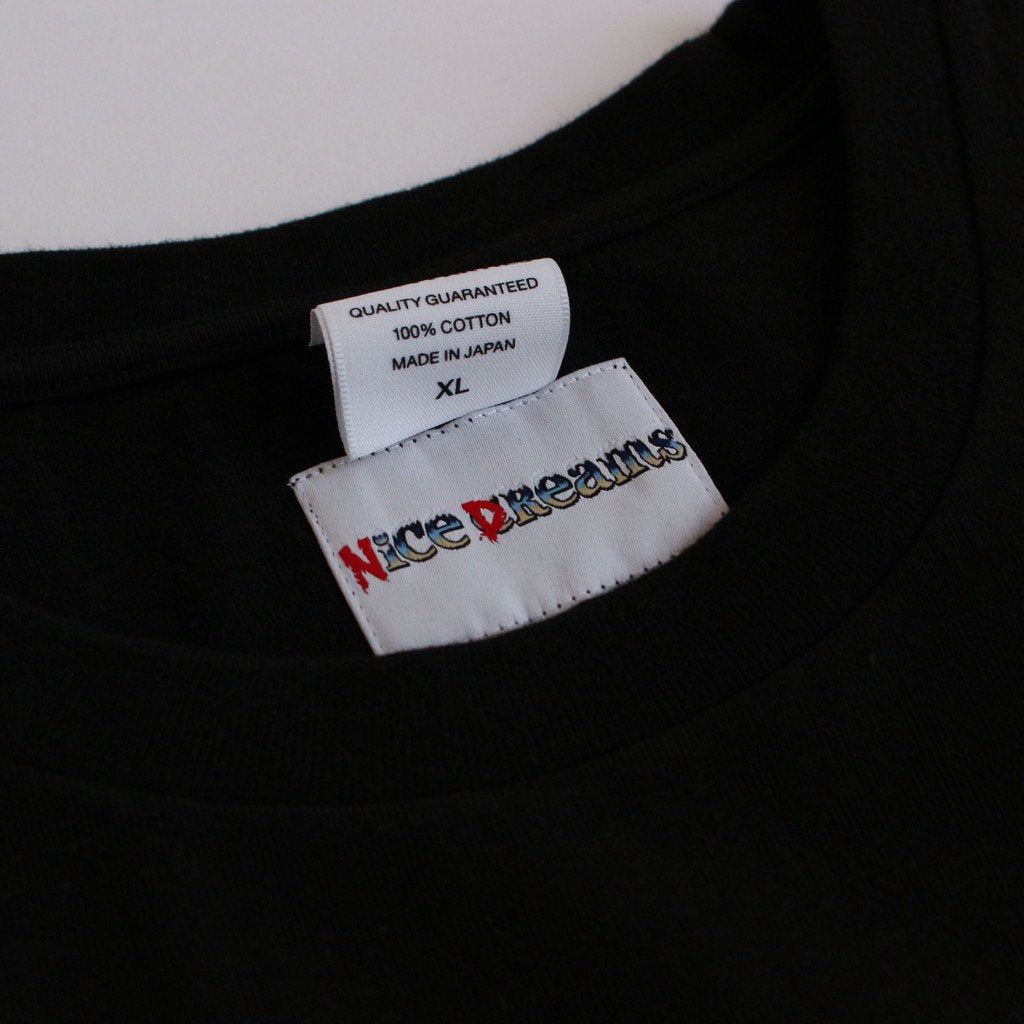 NICE DREAMS | WASHED HEAVY WEIGHT CREW NECK T-SHIRT TYPE 2 #BLACK [CCND-WM-WT02]