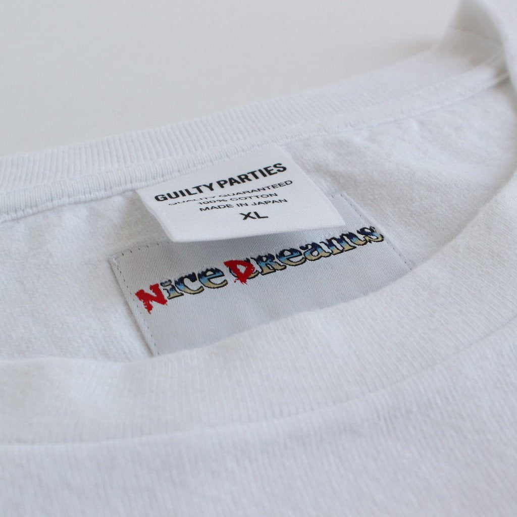 NICE DREAMS | WASHED HEAVY WEIGHT CREW NECK T-SHIRT TYPE 4 #WHITE [CCND-WM-WT04]