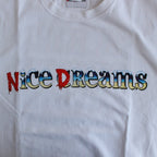 NICE DREAMS | WASHED HEAVY WEIGHT CREW NECK T-SHIRT TYPE 4 #WHITE [CCND-WM-WT04]