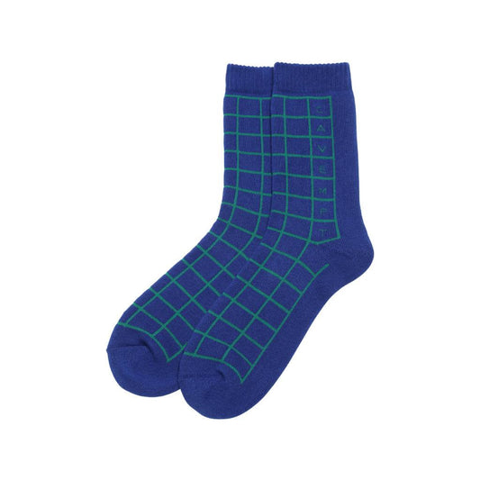 CAVEMPT GRID SOCKS #NAVY [CES20G10]