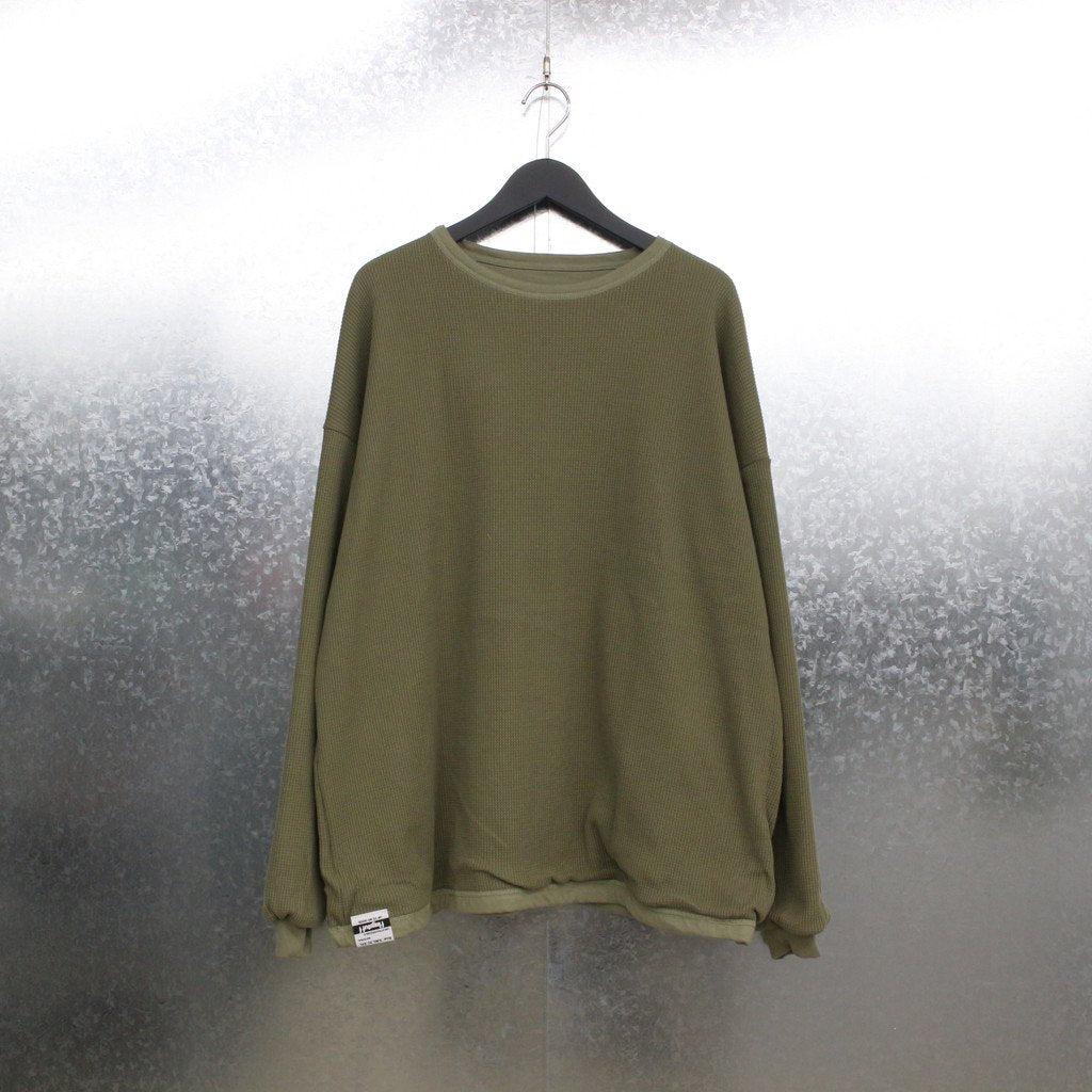 REVERSIBLE L/S TEE #KHAKI [21AW-FS-40]
