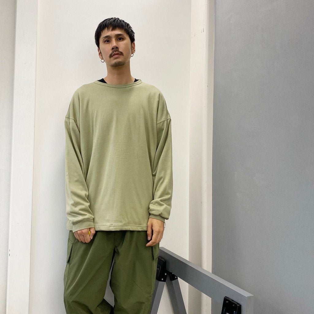 REVERSIBLE L/S TEE #KHAKI [21AW-FS-40]