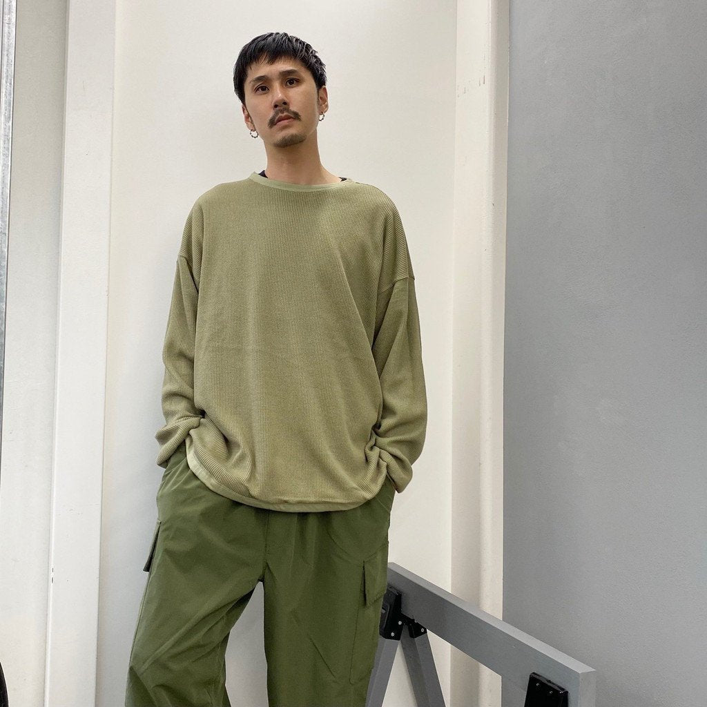 REVERSIBLE L/S TEE #KHAKI [21AW-FS-40]