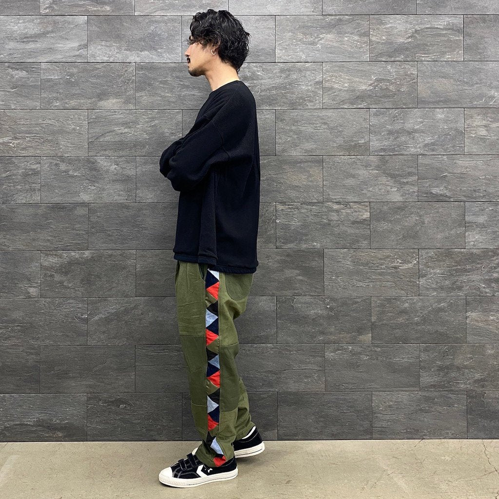 REVERSIBLE L/S TEE #BLACK [21AW-FS-40]