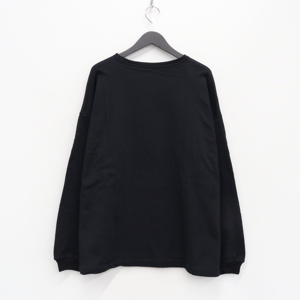 REVERSIBLE L/S TEE #BLACK [21AW-FS-40]