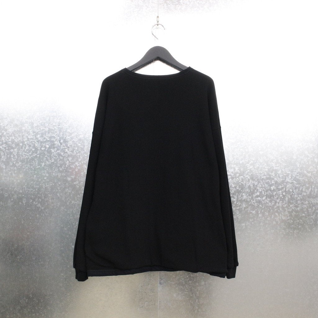 REVERSIBLE L/S TEE #BLACK [21AW-FS-40]