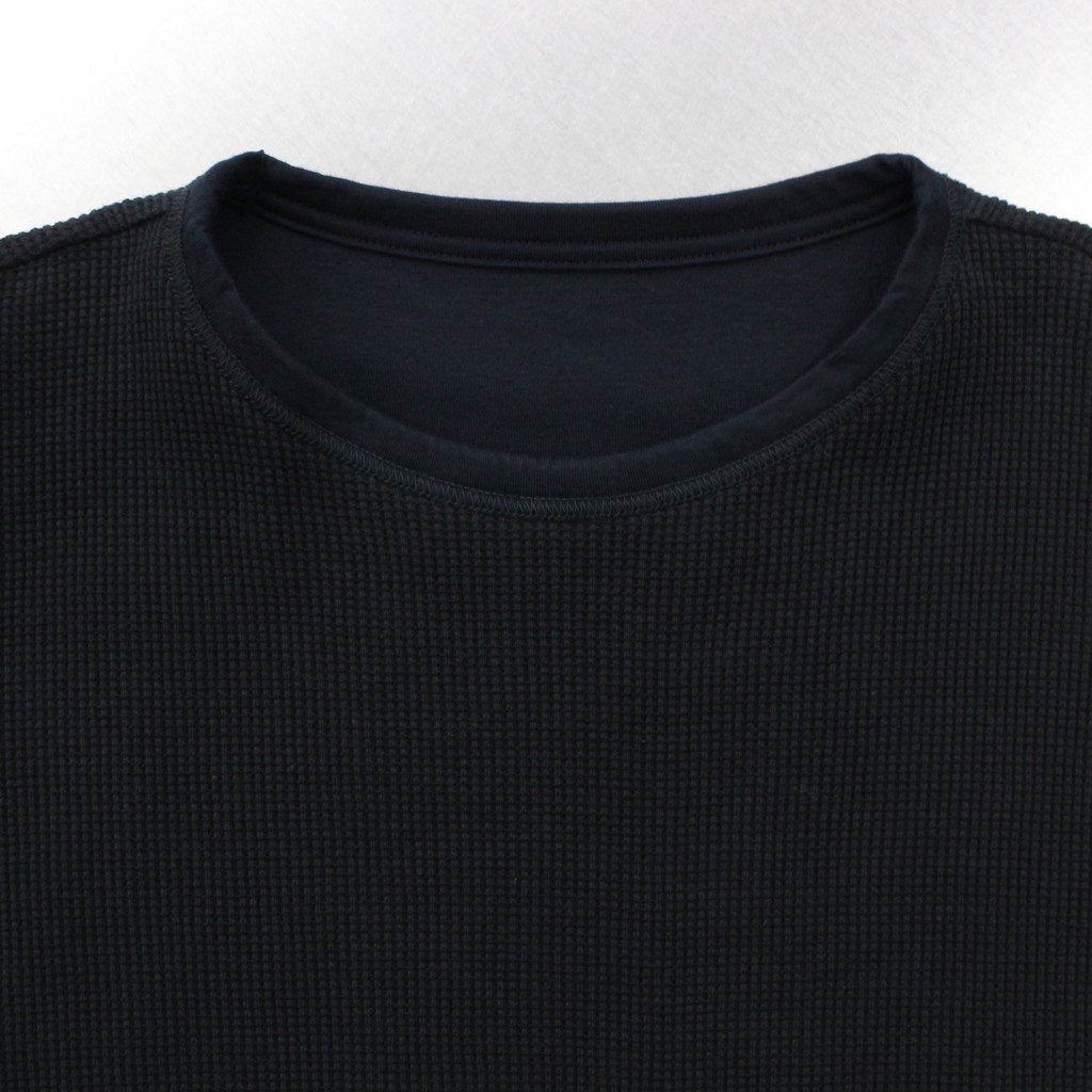 REVERSIBLE L/S TEE #BLACK [21AW-FS-40]