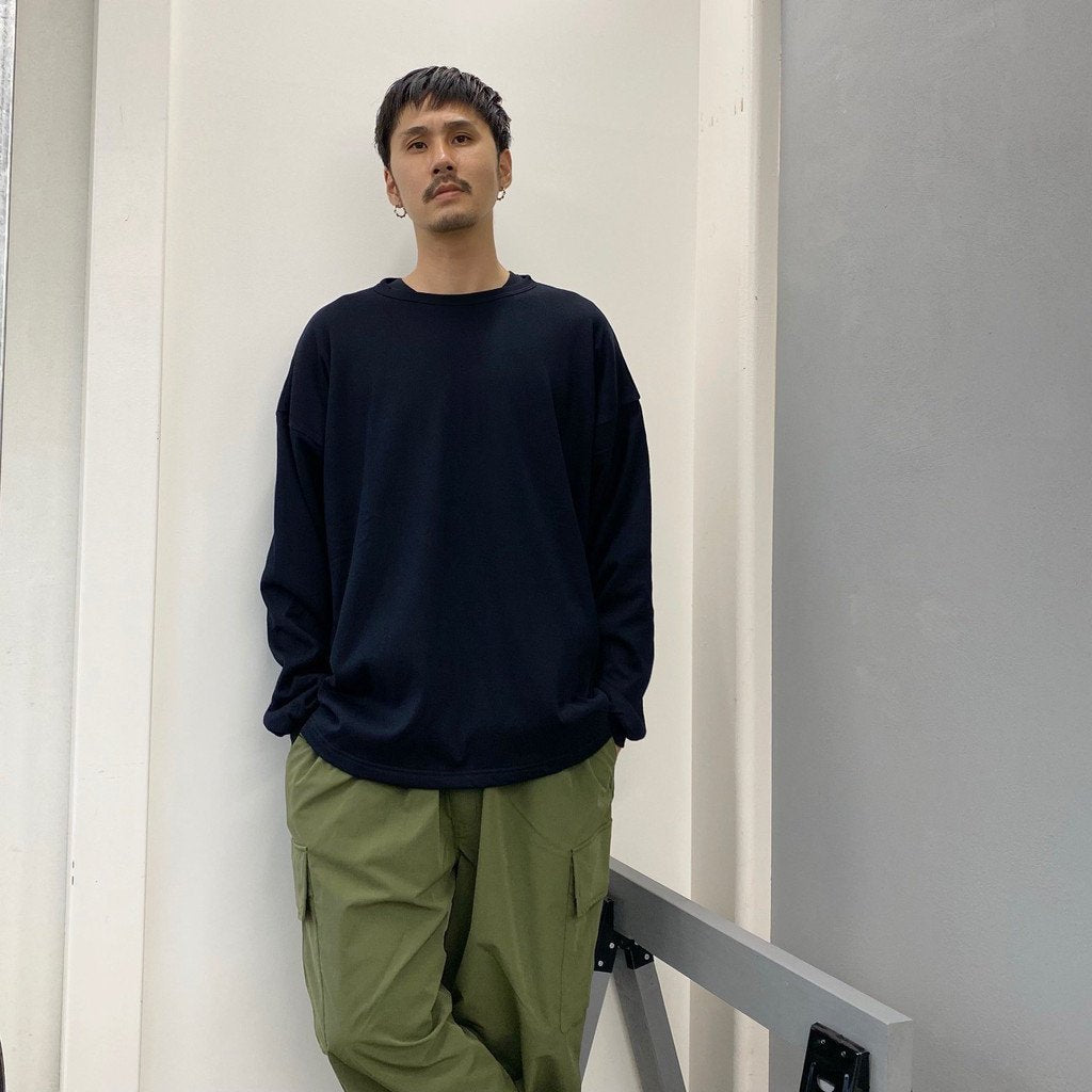 REVERSIBLE L/S TEE #BLACK [21AW-FS-40]