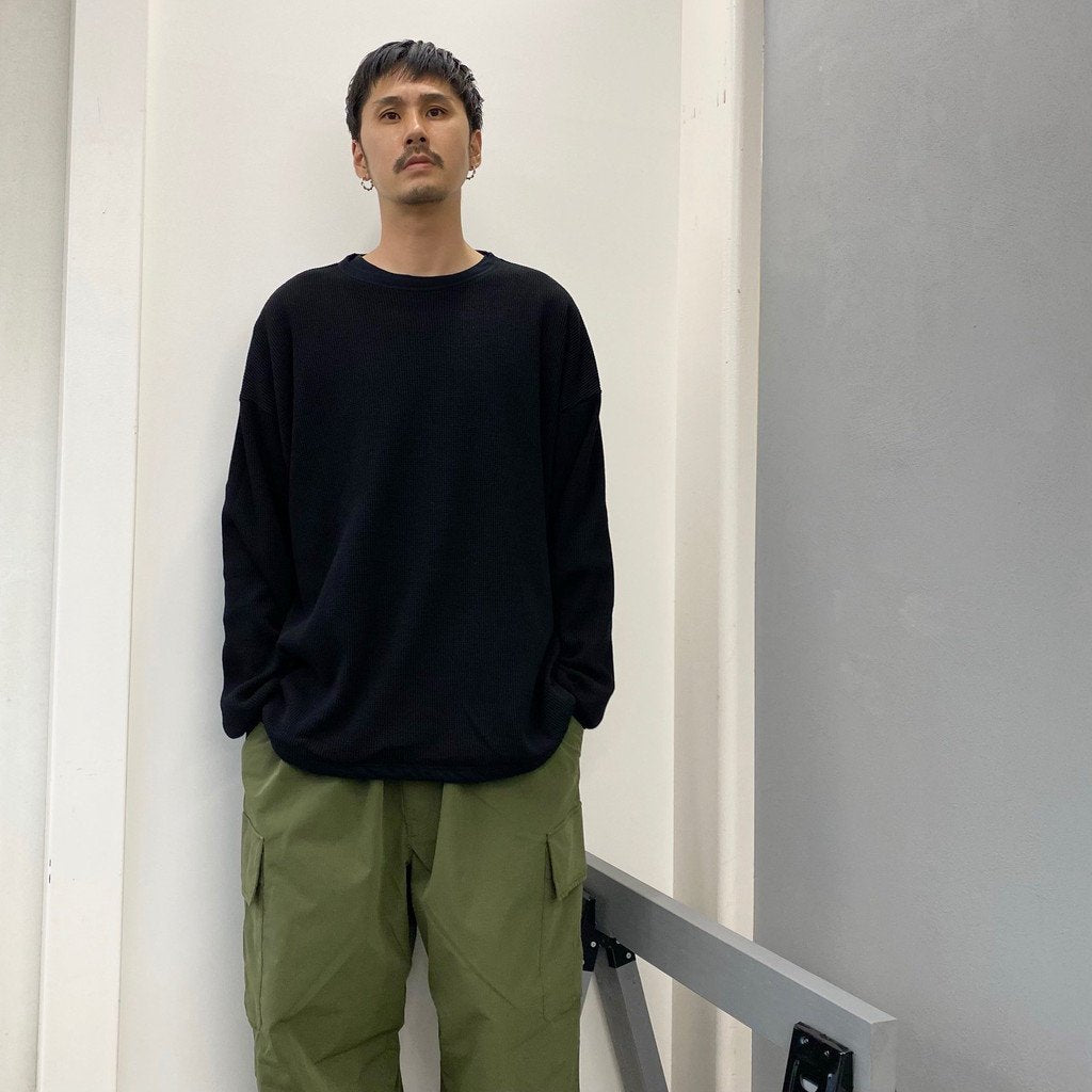 REVERSIBLE L/S TEE #BLACK [21AW-FS-40]