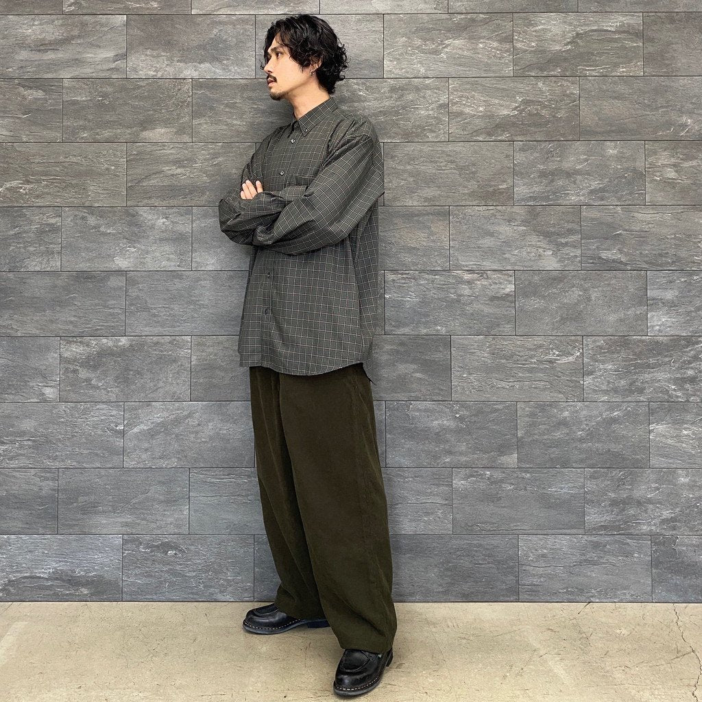 TECH CORDUROY EASY TROUSERS #OLIVE [BP-34021W]