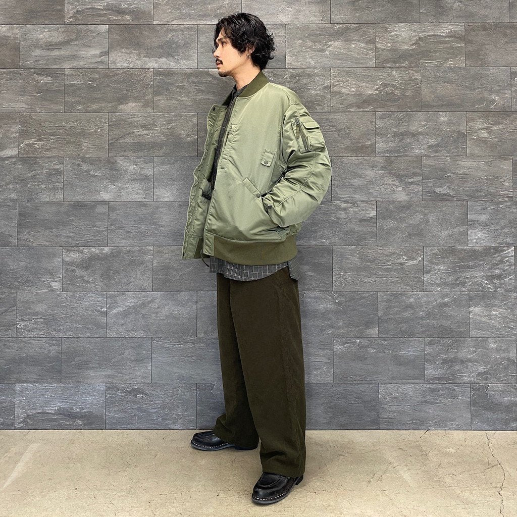 TECH CORDUROY EASY TROUSERS #OLIVE [BP-34021W]