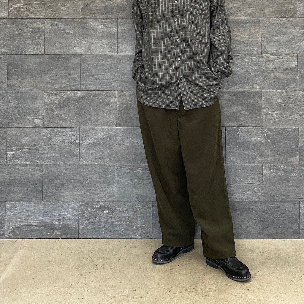 TECH CORDUROY EASY TROUSERS #OLIVE [BP-34021W]