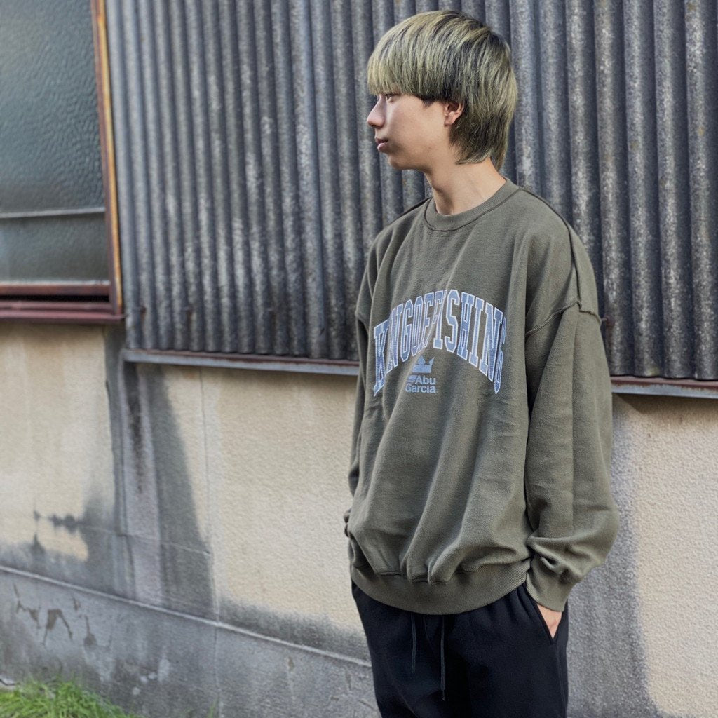 ABU GARCIA | アブガルシア BIG REVERSIBLE SWEAT #OLIVE [21AAB-2001