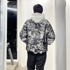 56 TATTOO STUDIO | JACQUARD SKA JACKET #SILVER [56TS-WM-BL02]