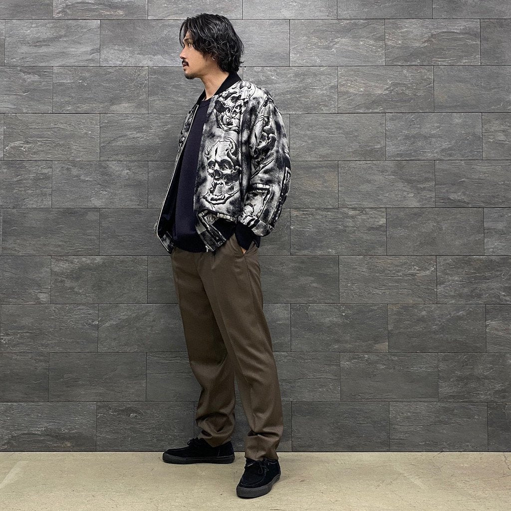 56 TATTOO STUDIO | JACQUARD SKA JACKET #SILVER [56TS-WM-BL02]