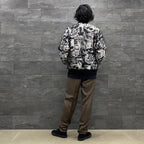 56 TATTOO STUDIO | JACQUARD SKA JACKET #SILVER [56TS-WM-BL02]