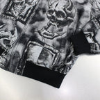 56 TATTOO STUDIO | JACQUARD SKA JACKET #SILVER [56TS-WM-BL02]