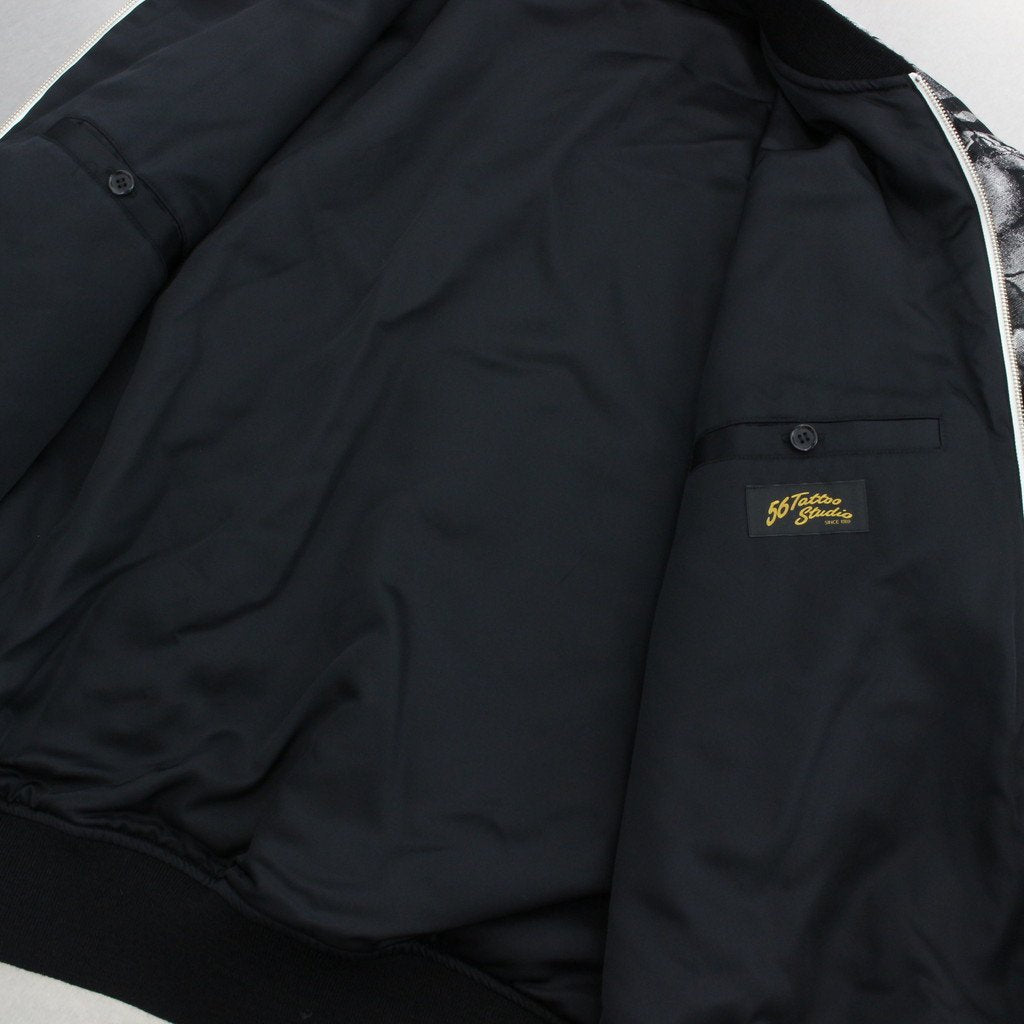 56 TATTOO STUDIO | JACQUARD SKA JACKET #SILVER [56TS-WM-BL02]
