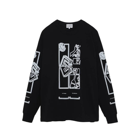 MD FRAGMENTS LONG SLEEVE T #BLACK [CES20LT01]