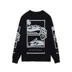 MD FRAGMENTS LONG SLEEVE T #BLACK [CES20LT01]
