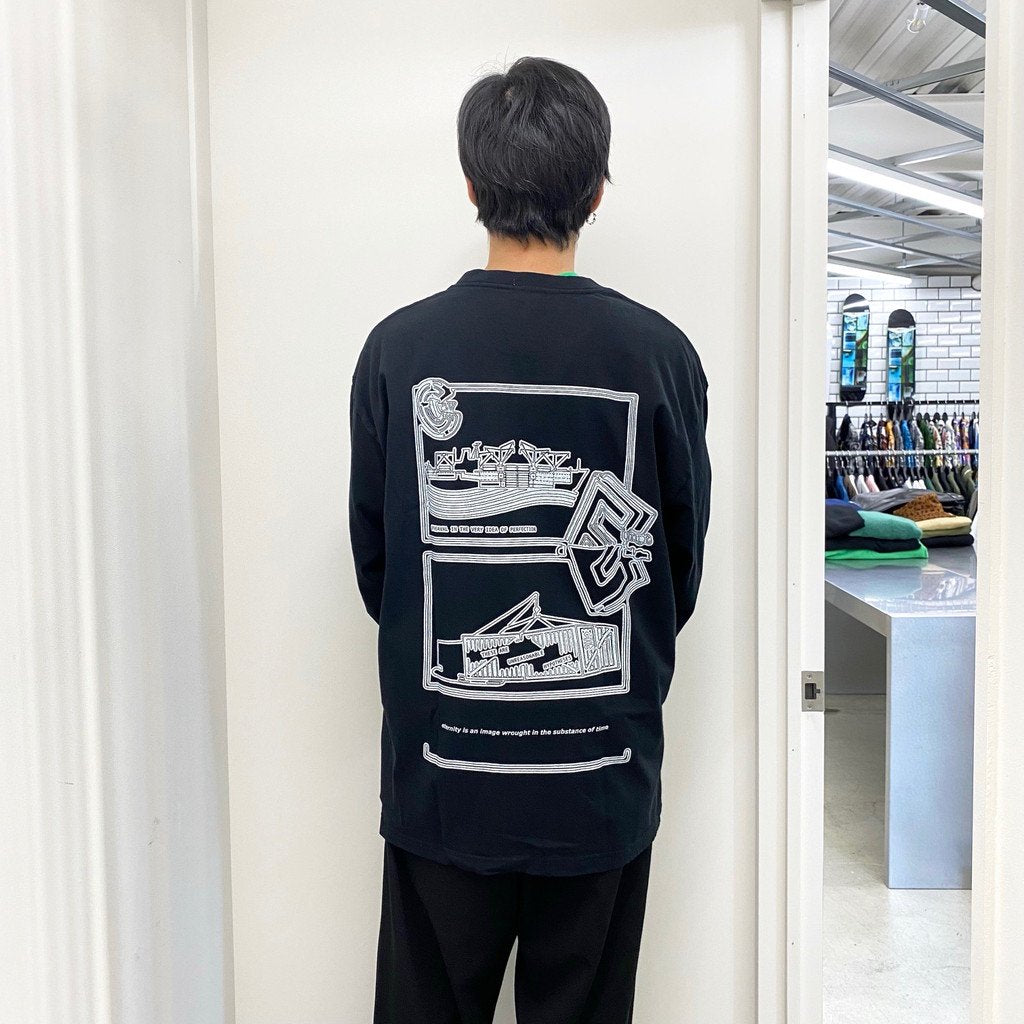 MD FRAGMENTS LONG SLEEVE T #BLACK [CES20LT01]