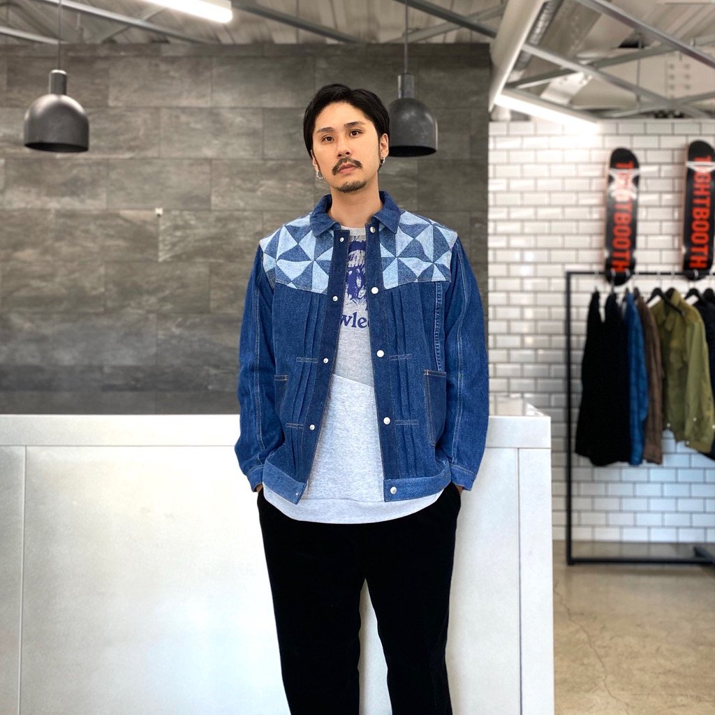 絎縫夾克#牛仔褲 [RJ2110003]