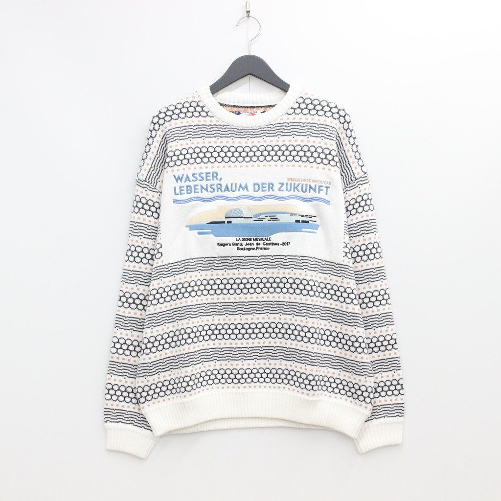 塞納河音樂針織衫 #白色 [SC2120-KN03]