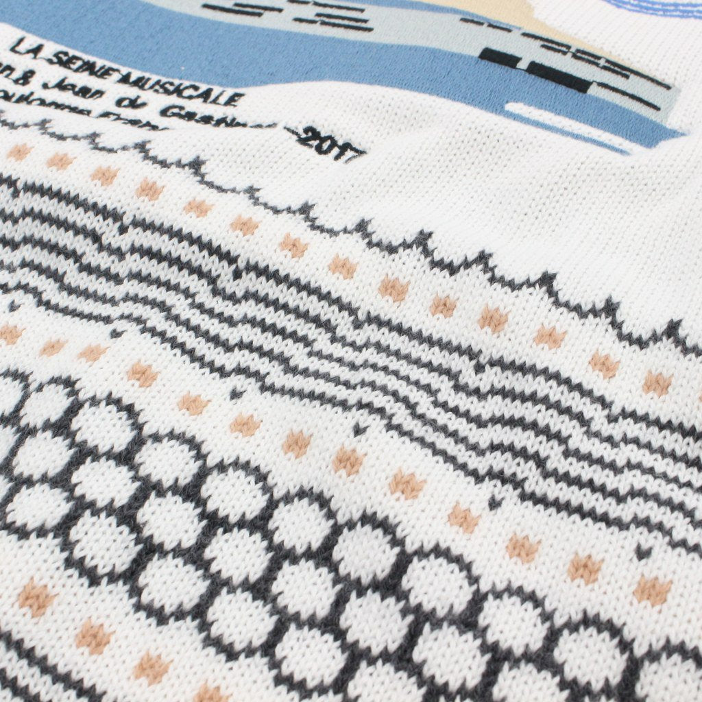 塞納河音樂針織衫 #白色 [SC2120-KN03]