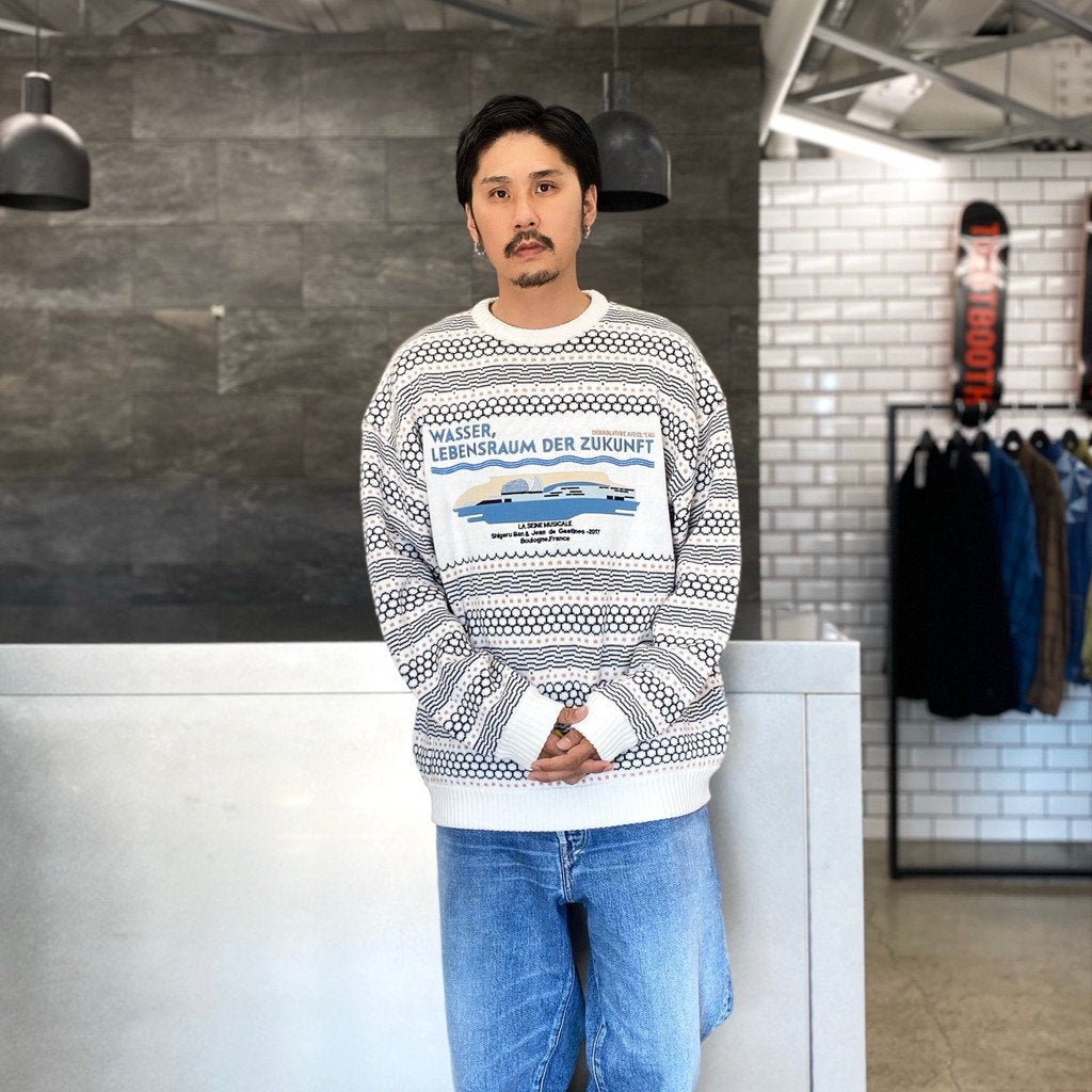 SON OF THE CHEESE | サノバチーズ LA SEINE MUSICALE KNIT #WHITE