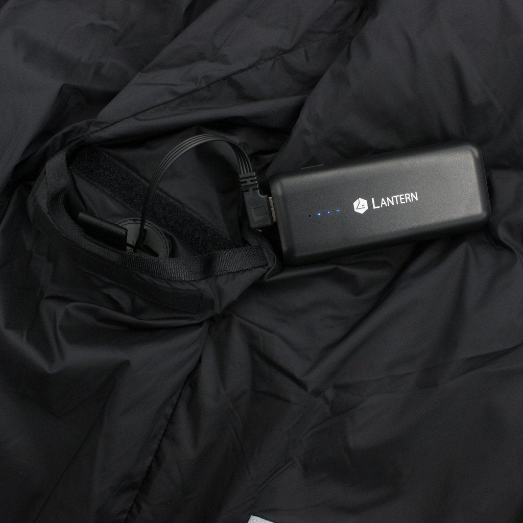 加熱內束腰外套 #黑色 [MLA-LAN-02]