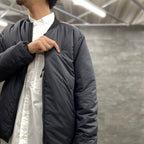 加熱內束腰外套 #黑色 [MLA-LAN-02]