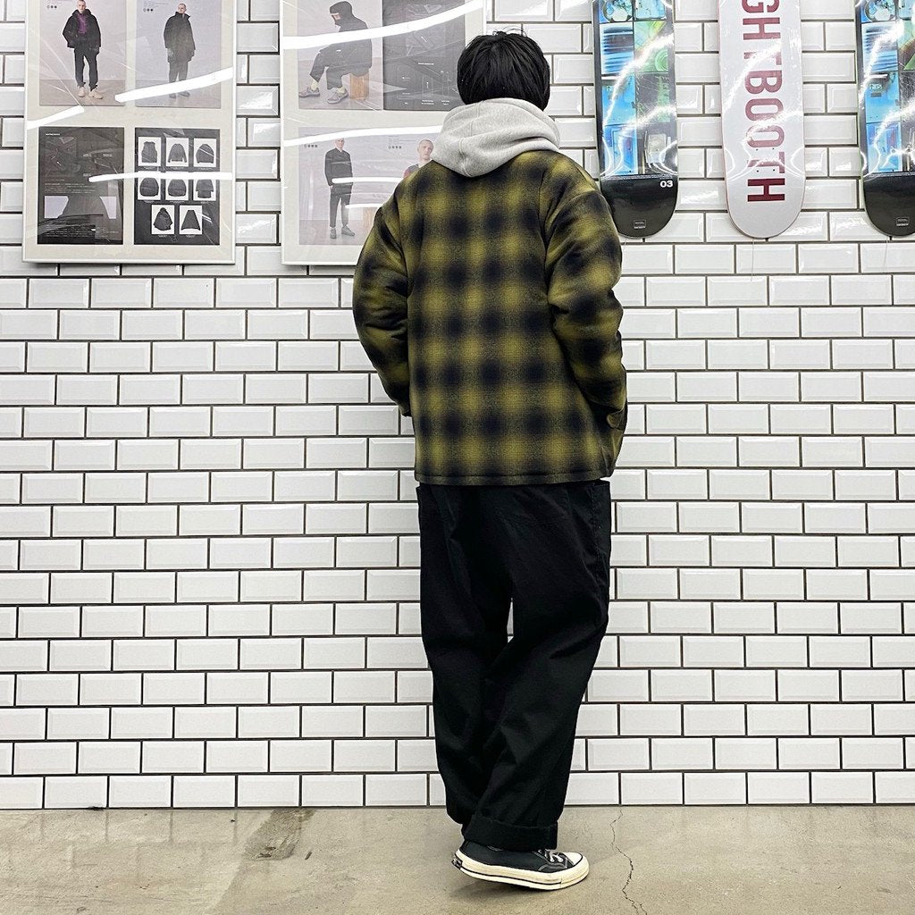 QUILTING CHECK SHIRTS #YELLOW [21AW-FS-21]