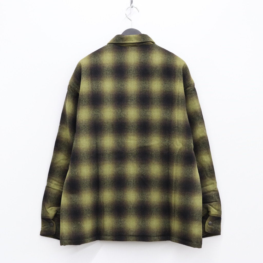 F-LAGSTUF-F | フラグスタフ QUILTING CHECK SHIRTS #YELLOW [21AW-FS 