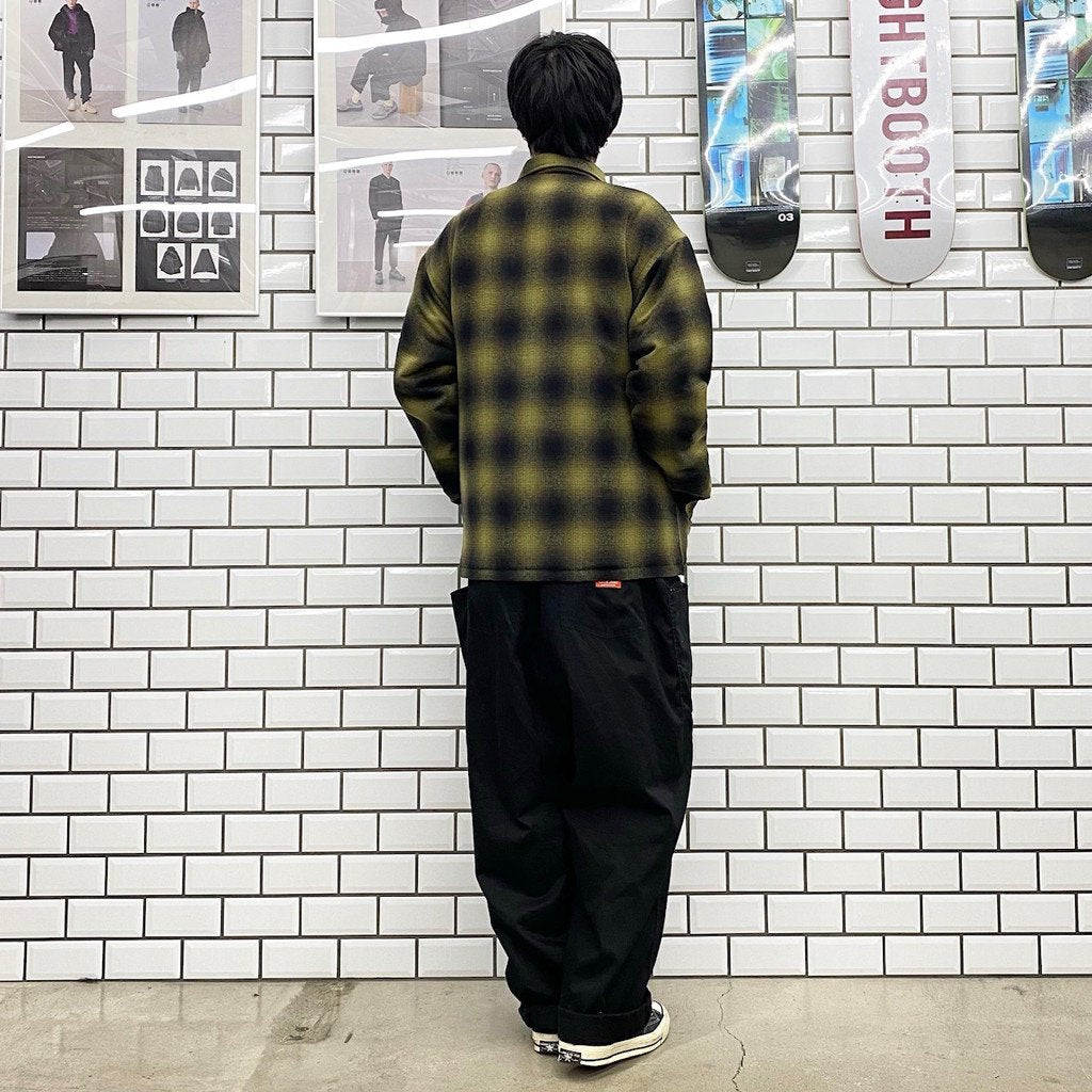 QUILTING CHECK SHIRTS #YELLOW [21AW-FS-21]