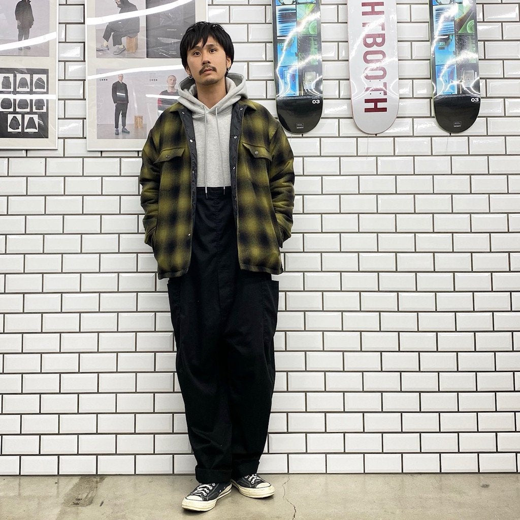 QUILTING CHECK SHIRTS #YELLOW [21AW-FS-21]