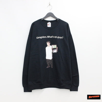 SUPERBAD | CREW NECK SWEAT SHIRT TYPE 4 #BLACK [SB-WM-SS04]