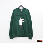 SUPERBAD | CREW NECK SWEAT SHIRT TYPE 4 #GREEN [SB-WM-SS04]
