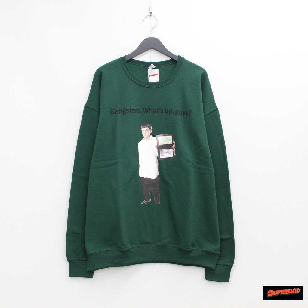 SUPERBAD | CREW NECK SWEAT SHIRT TYPE 4 #GREEN [SB-WM-SS04]