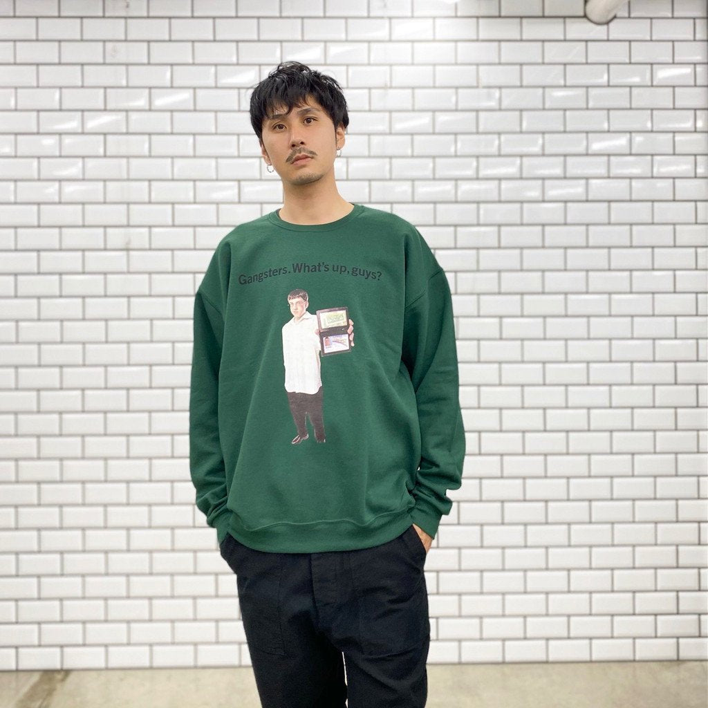 SUPERBAD | CREW NECK SWEAT SHIRT TYPE 4 #GREEN [SB-WM-SS04]