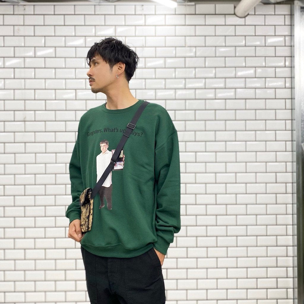 SUPERBAD | CREW NECK SWEAT SHIRT TYPE 4 #GREEN [SB-WM-SS04]