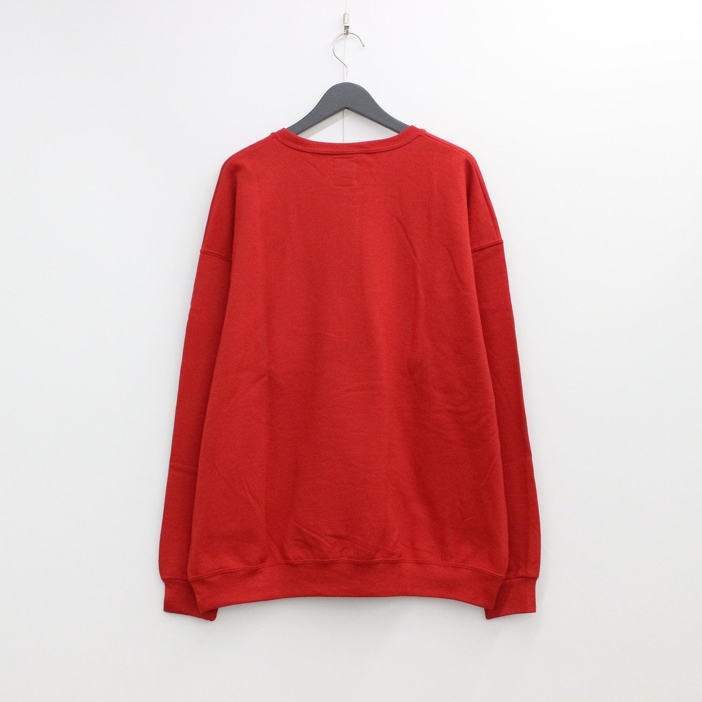 SUPERBAD | CREW NECK SWEAT SHIRT TYPE 1 #RED [SB-WM-SS01]