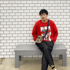 SUPERBAD | CREW NECK SWEAT SHIRT TYPE 1 #RED [SB-WM-SS01]