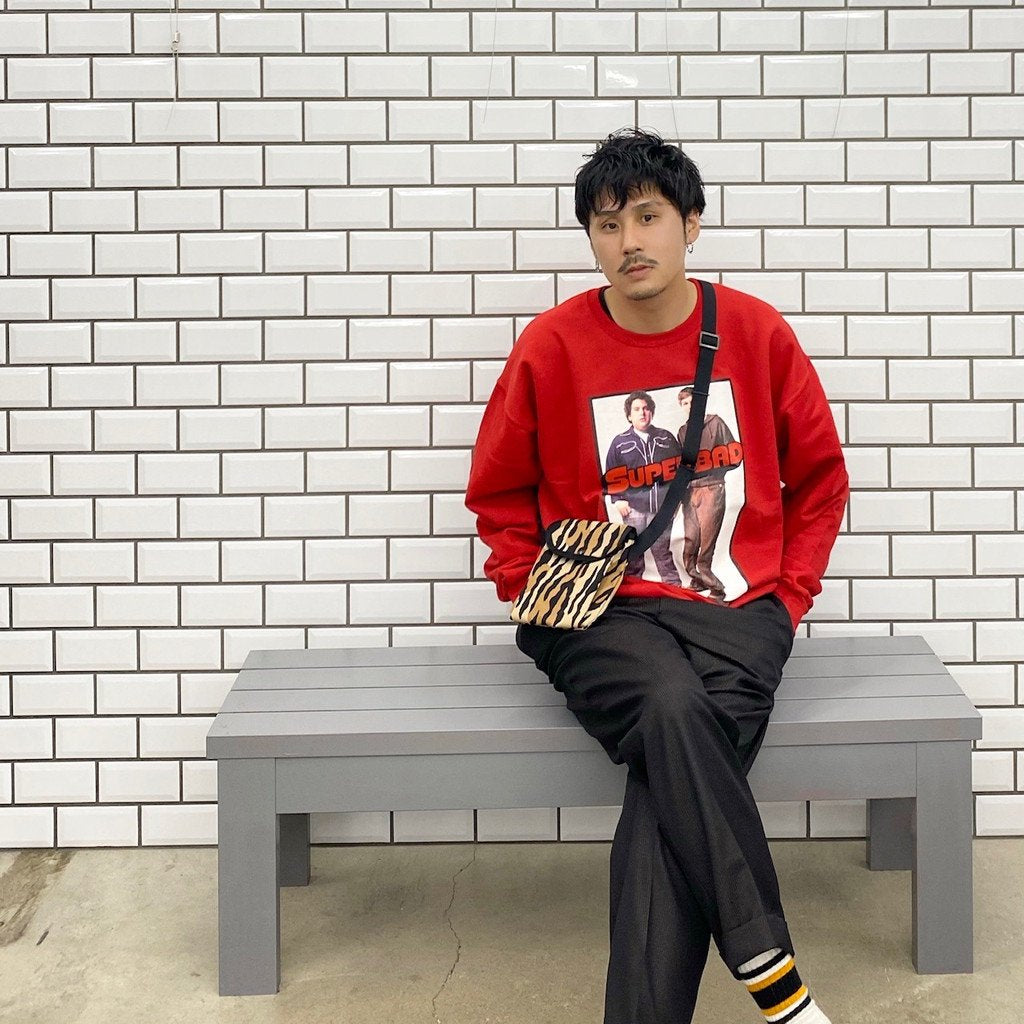 SUPERBAD | CREW NECK SWEAT SHIRT TYPE 1 #RED [SB-WM-SS01]