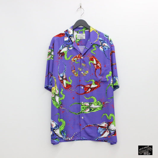 NECK FACE | HAWAIIAN SHIRT TYPE 3 #PURPLE [NECKFACE-WM-HI12-C]