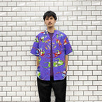 NECK FACE | HAWAIIAN SHIRT TYPE 3 #PURPLE [NECKFACE-WM-HI12-C]