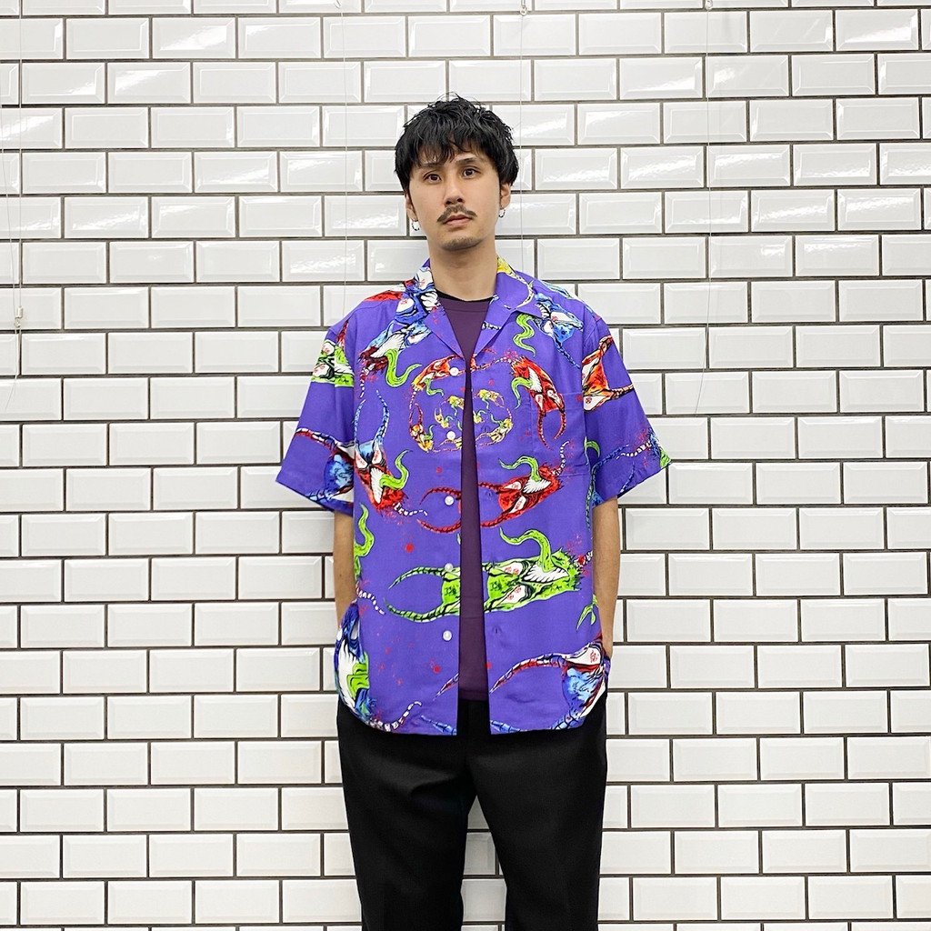 NECK FACE | HAWAIIAN SHIRT TYPE 3 #PURPLE [NECKFACE-WM-HI12-C]