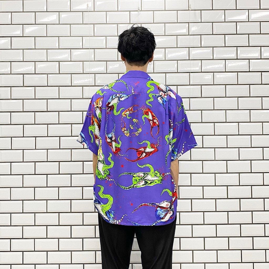 NECK FACE | HAWAIIAN SHIRT TYPE 3 #PURPLE [NECKFACE-WM-HI12-C]