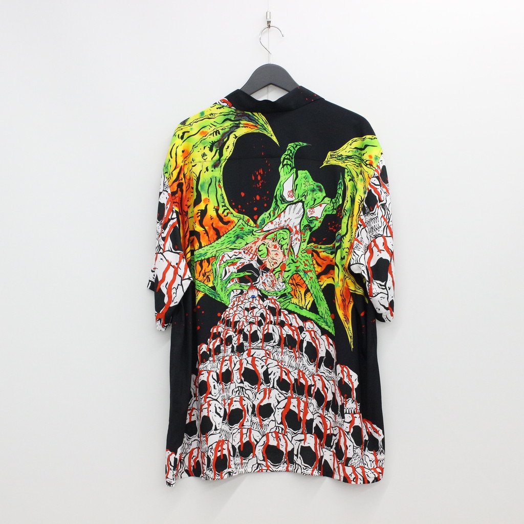 NECK FACE | HAWAIIAN SHIRT TYPE 1 #BLACK [NECKFACE-WM-HI10-C]