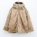 2WAY PUFF JKT (FUR) #BROWN [21AW-FS-04]